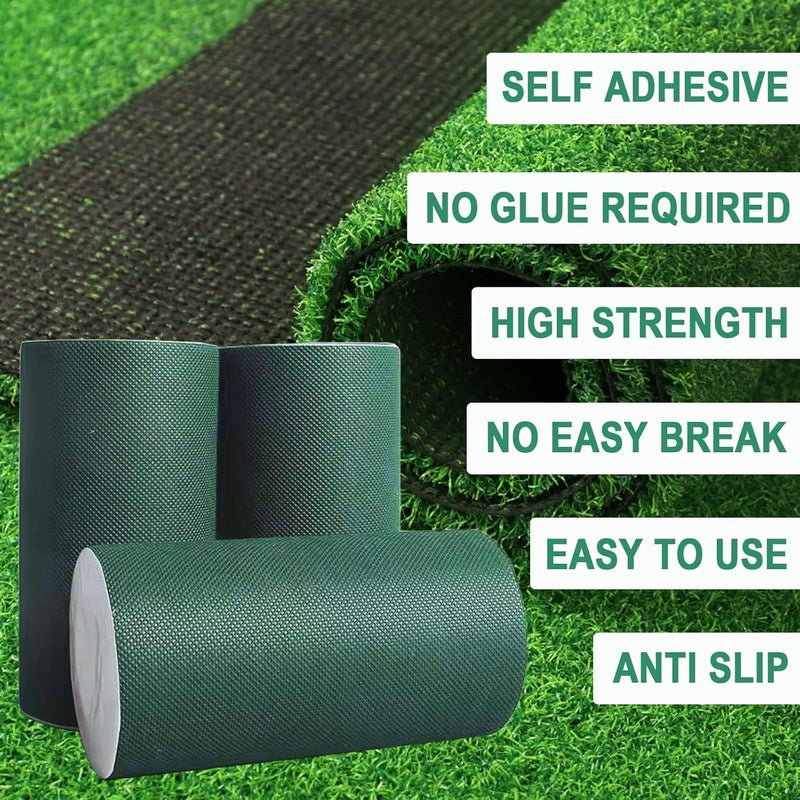 ARRYNTHEON Turf Tape Artificial Grass Tape Self Adhesive Turf Seam Tape for Artificial Turf, Tape for Connecting Turf, Lawn, Fake Grass Carpet (6" x 33') - Image 3